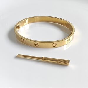 Gold Bracelet with Screwdriver